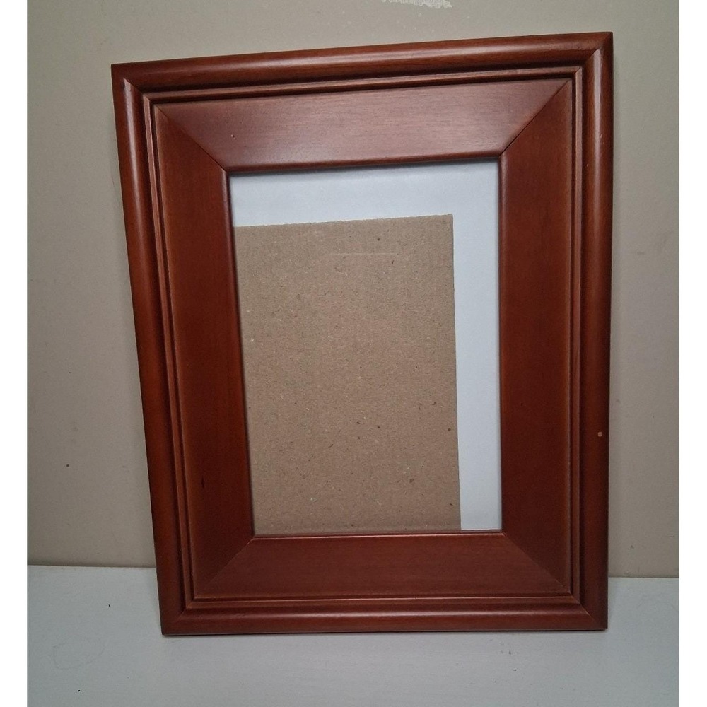 Vintage Cherry Wood Picture Frame 6.75 x 4.75 Photo Frame Glass Wall or Tabletop